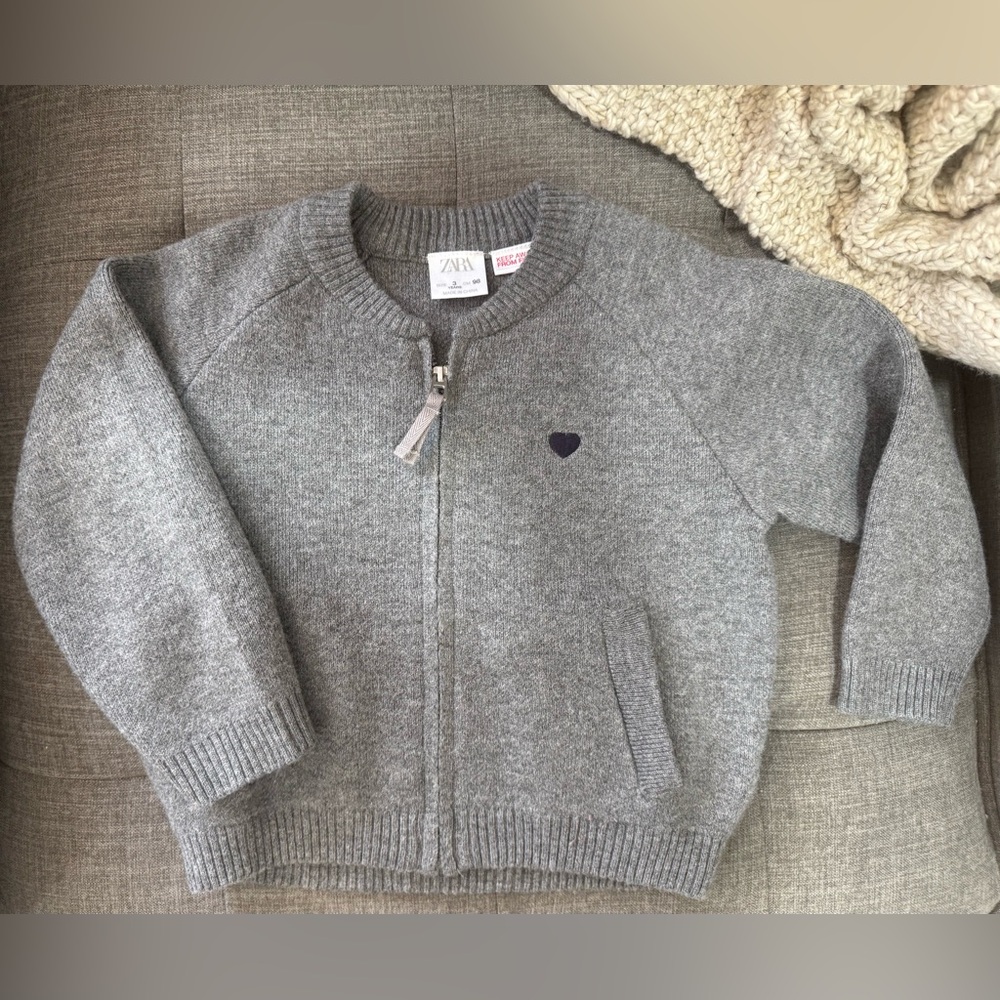 Zara gray cardigan size 3 years
